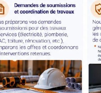 Demandes de soumissions et travaux